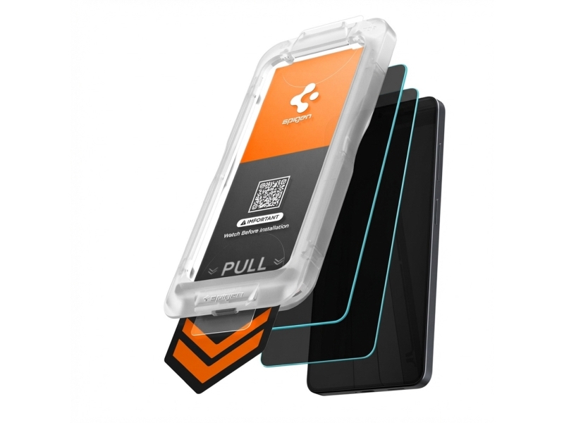 Hurtel Spigen Glas.Tr Ez Fit Pro Hd Privacy Glass 2Er-Set Für Samsung Galaxy S26