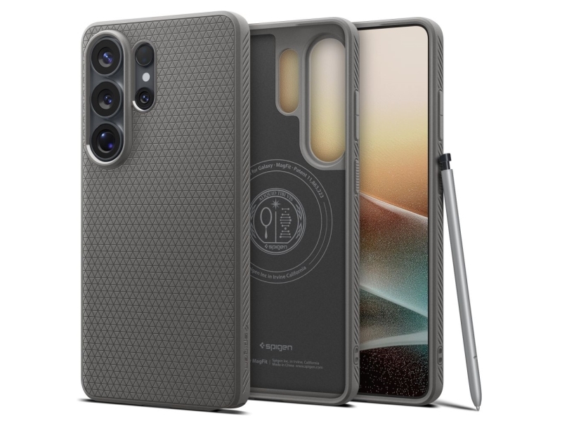 Spigen Liquid Air Mag Kompatibles Gehäuse Für Samsung S26 Ultra Marmorgrau