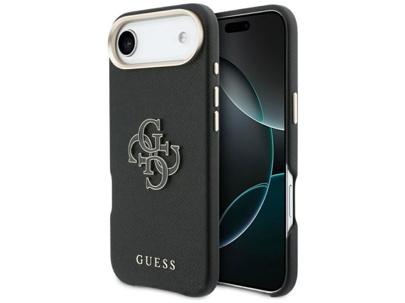 Guess Fw Resin Logo Iphone Air Case - Schwarz