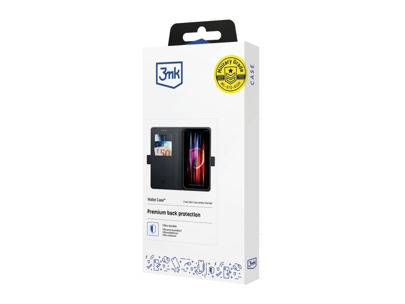 3Mk Wallet Case Für Realme C71 - Schwarz