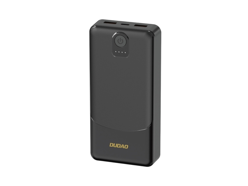Dudao Powerbank Dudao K10Pro 2.4A 20000mAh 2 x USB-A - svart