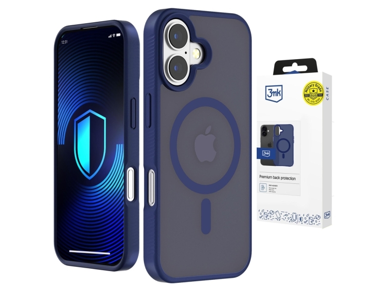 3Mk Smoke Magcase Für Iphone 16 - Blau-Transparent