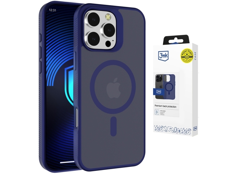 3Mk Smoke Magcase Für Iphone 16 Pro - Blau-Transparent