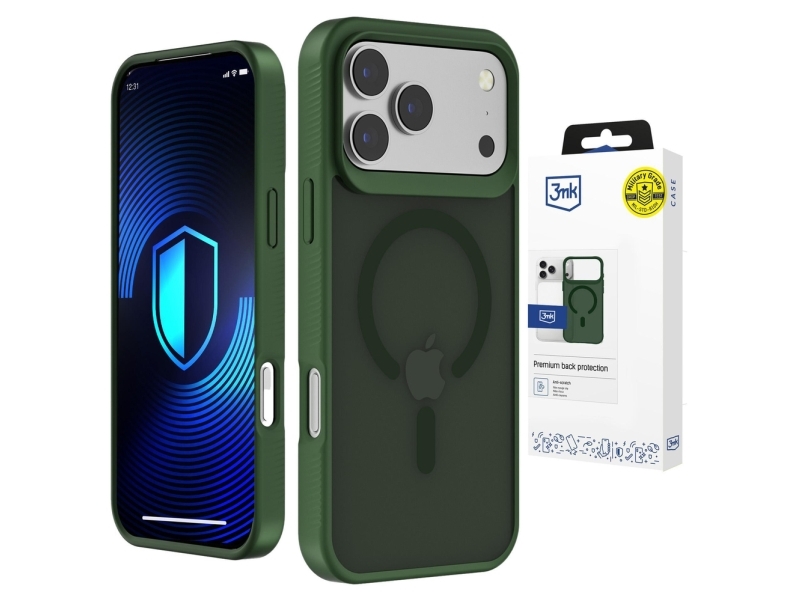 3Mk Smoke Magcase Cover Til Iphone 17 Pro - Grøn-Gennemsigtig