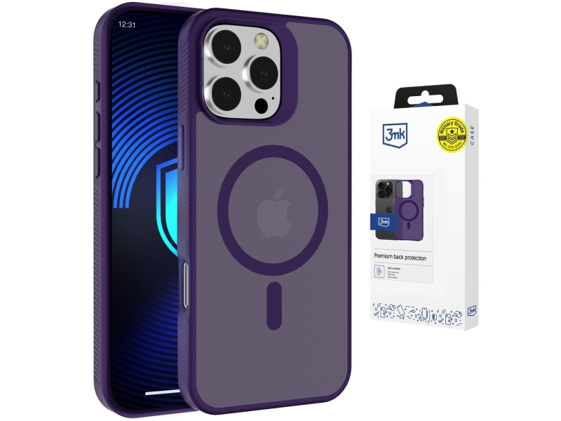 3Mk Smoke Magcase Für Iphone 16 Pro Max - Lila-Transparent