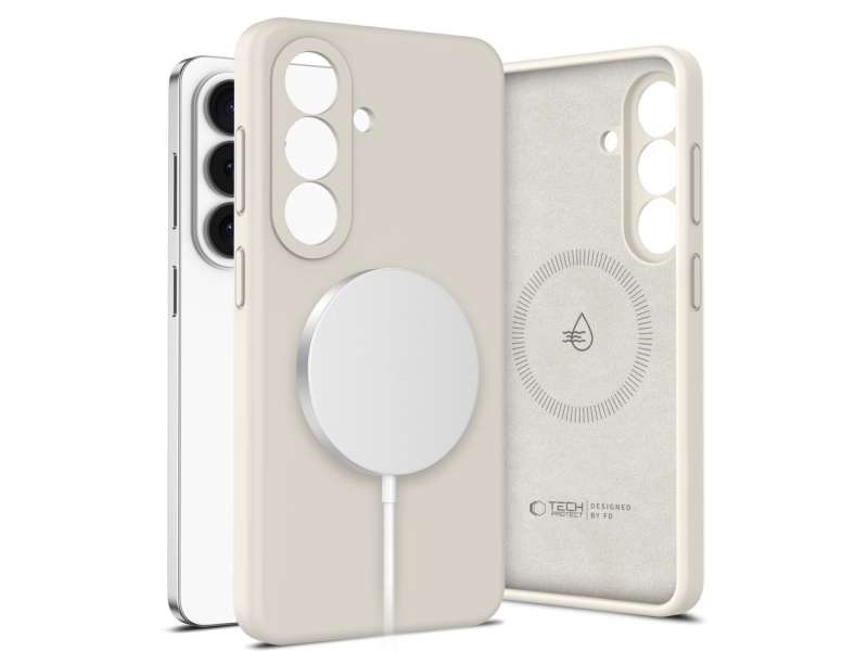 Tech-Protect Silikon Magsafe Hülle Für Samsung Galaxy S26+ - Beige