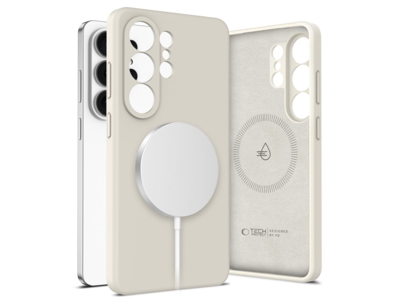 Tech-Protect silikone MagSafe cover til Samsung Galaxy S26 Ultra - beige