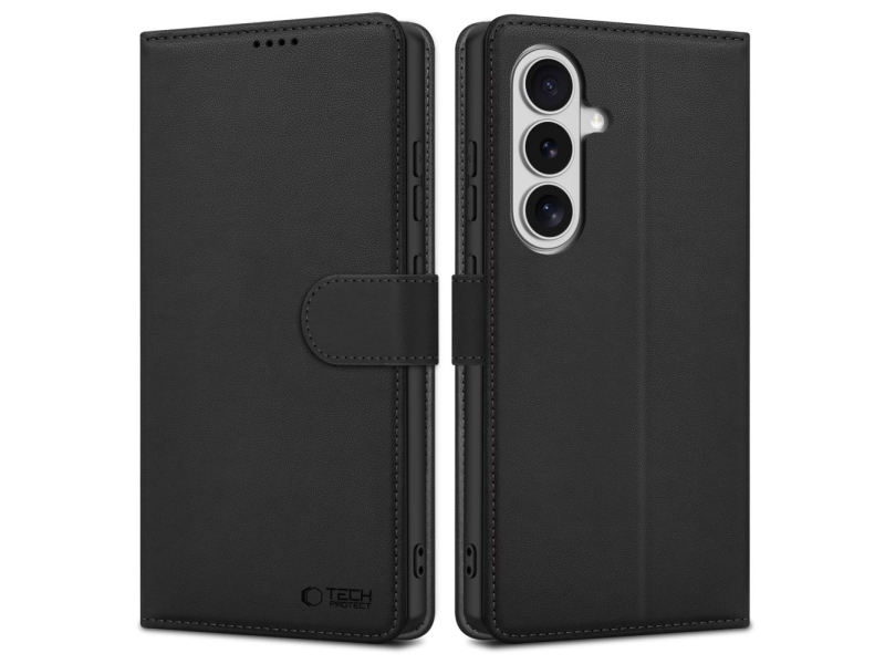 Tech-Protect Wallet Case Für Samsung Galaxy S26 - Schwarz