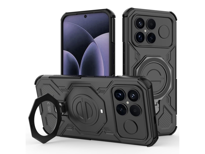 Tech-Protect Tacticstand Magsafe Mobilholder Til Xiaomi Poco F8 Ultra Mat Sort