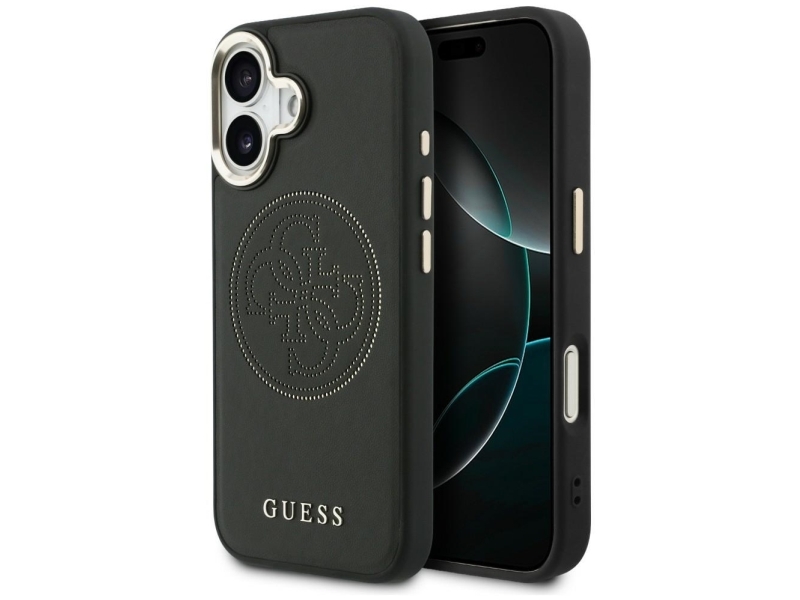 Guess Perforeret 4G Magsafe Cover Til Iphone 17 - Sort