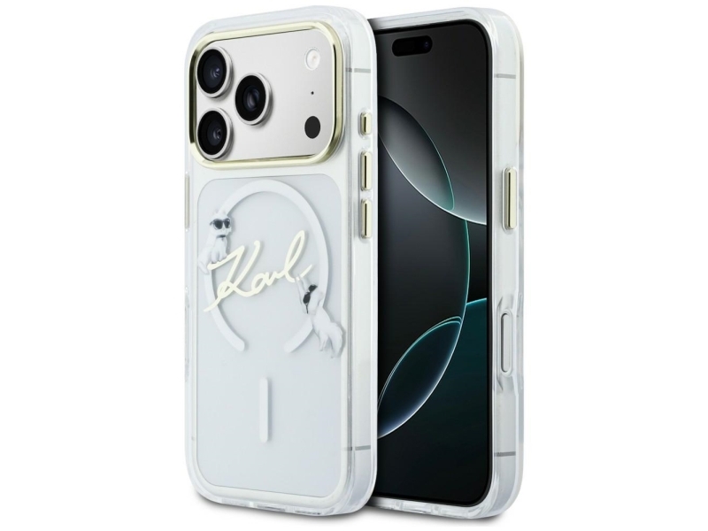 Karl Lagerfeld Iml Choupettes Karl Script Magsafe-Etui Til Iphone 17 Pro - Klar
