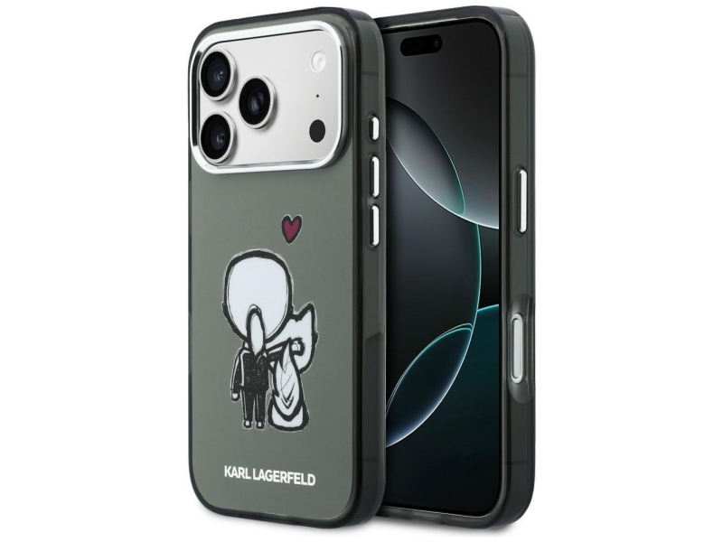 Karl Lagerfeld Karl & Choupette Magsafe Cover Til Iphone 17 Pro - Sort