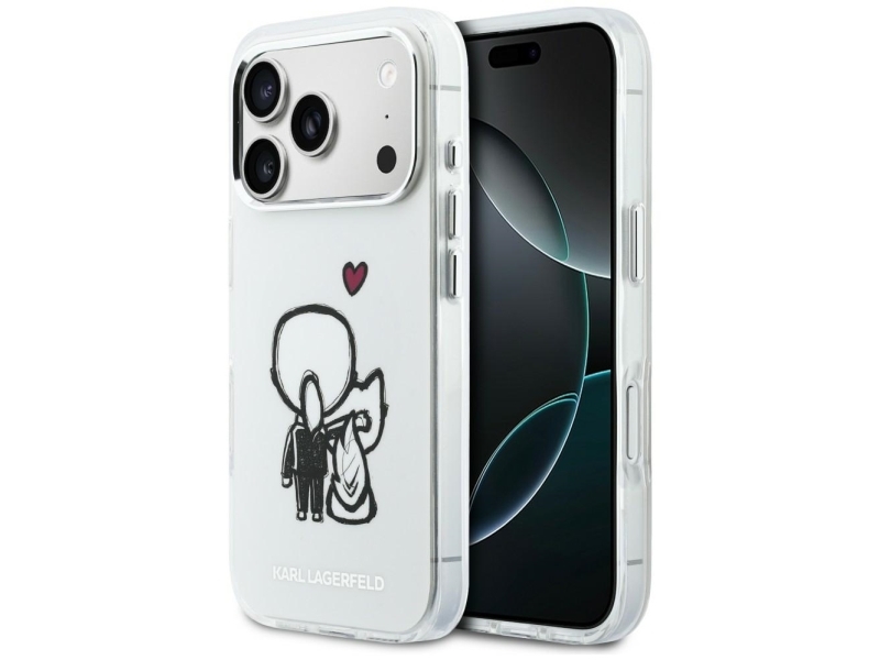 Karl Lagerfeld Karl & Choupette Bag Magsafe-Cover Til Iphone 17 Pro Max - Klar