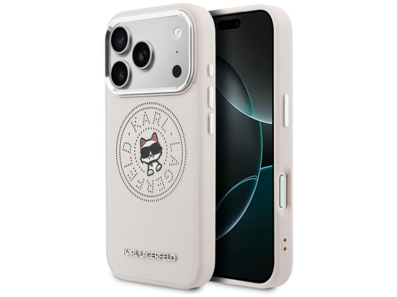 Karl Lagerfeld Point & Choupette Sketch Magsafe-Etui Til Iphone 17 Pro Max - Pink