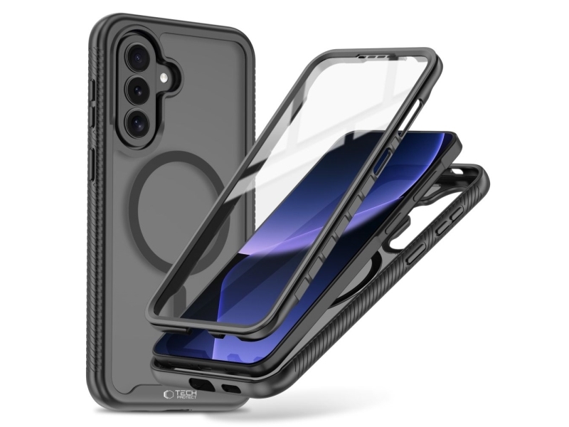 Tech-Protect Defense MagSafe-skal för Samsung Galaxy A57 5G - svart
