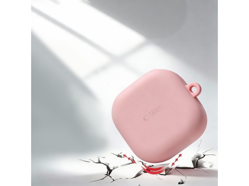 Tech-Protect Silikonhaken Für Samsung Galaxy Buds 4 / 4 Pro Dusty Pink