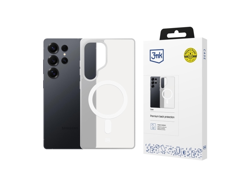 3Mk Smoke Magcase Für Samsung Galaxy S25 Ultra - Weiß-Transluzent