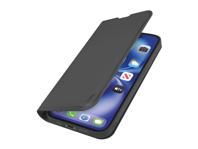 Sbs Wallet Smooth Case Med Flip Til Iphone 16E / 17E - Sort