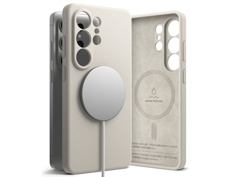 Ringke Silikon-Magsafe-Hülle Für Das Samsung Galaxy S26 Ultra – Beige
