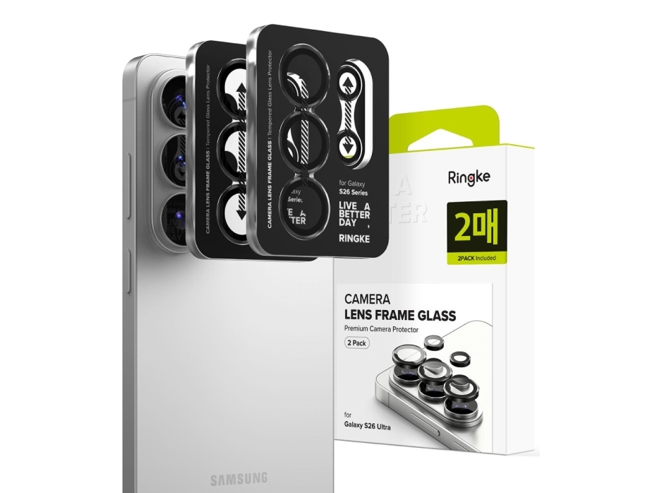 Ringke Camera Frame Protector 2-Pack Til Galaxy S26 Ultra Black