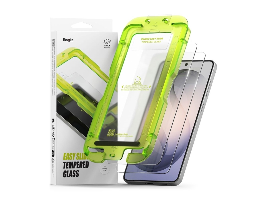 Ringke Easy Slide 2-Pack Galaxy S26 Klar Gehärtetes Glas