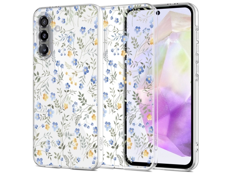 Tech-Protect Flexair Case Für Samsung Galaxy A37 5G - Mehrfarbige Blumen