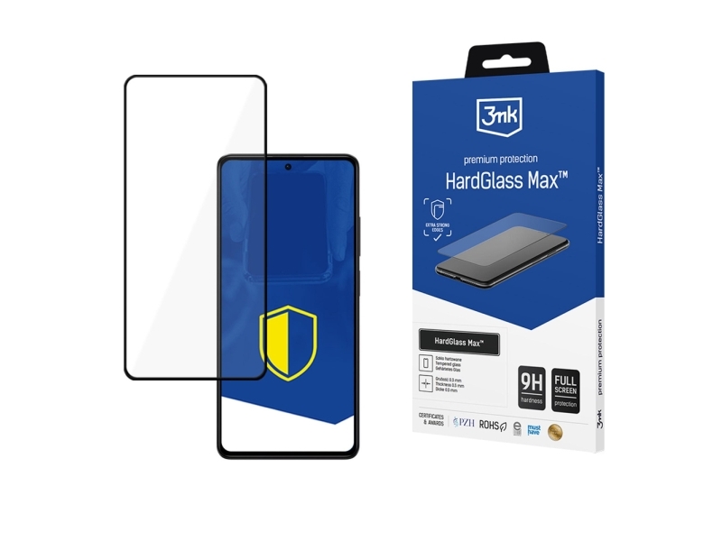 3Mk Hardglass Max Schwarz Panzerglas Vollabdeckung Verstärkt Für Google Pixel 8 5G