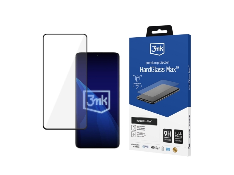 Verstärktes Full-Screen Tempered Glass 3Mk Hardglass Max Schwarz Für Xiaomi Redmi Note 13 Pro+