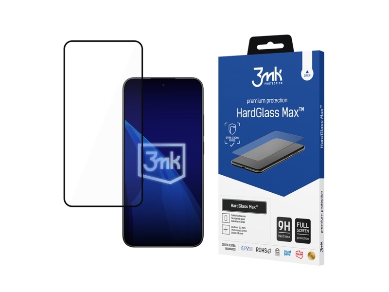 Verstärktes Full-Cover-Hartglas 3Mk Hardglass Max Schwarz Für Xiaomi Redmi Note 15 Pro 5G
