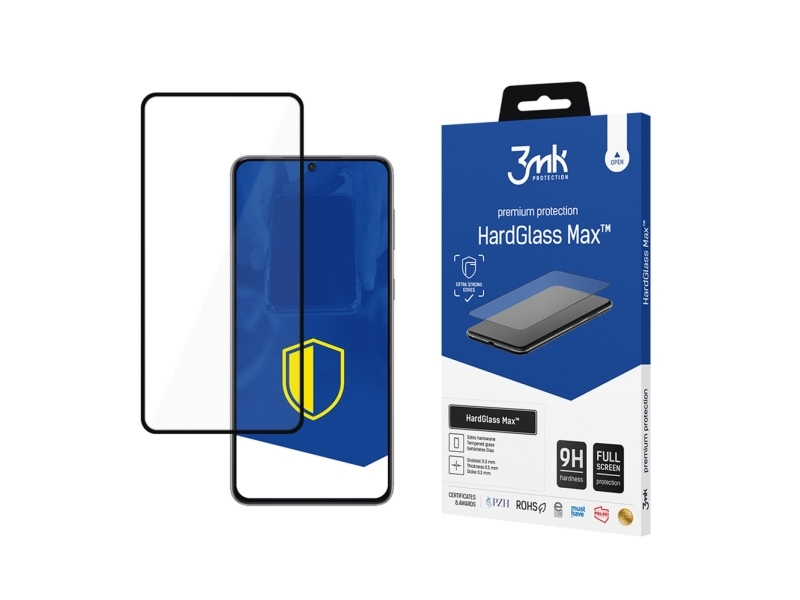 3Mk Hardglass Max Schwarz Verstärktes Full-Screen Panzerglas Für Samsung Galaxy S21+ 5G