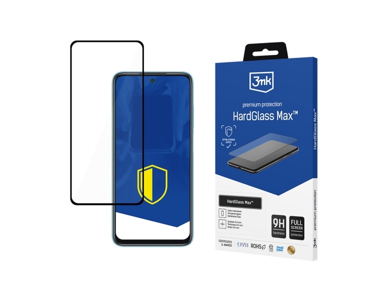 Verstärktes Full-Screen-Tempered-Glass 3Mk Hardglass Max Schwarz Für Xiaomi Redmi 10 2022