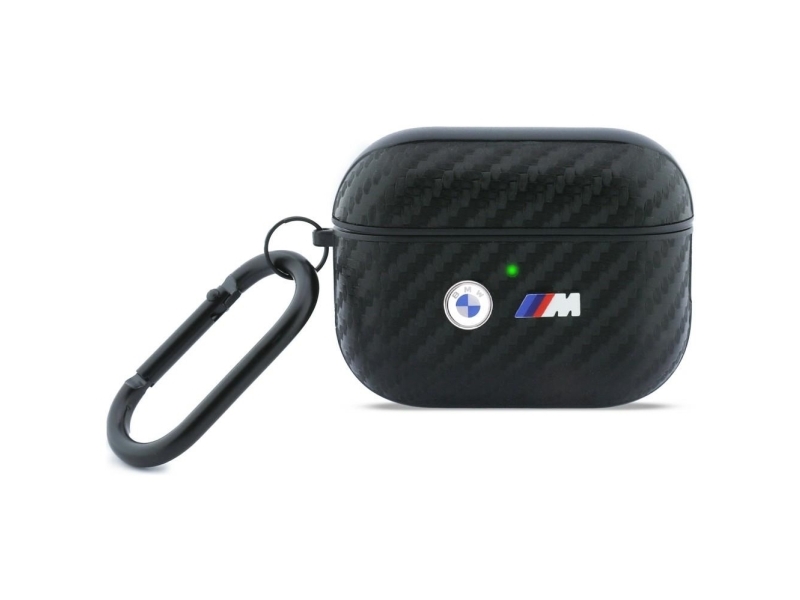 Bmw Carbon Metal Logo Cover Til Airpods Pro 3 - Sort