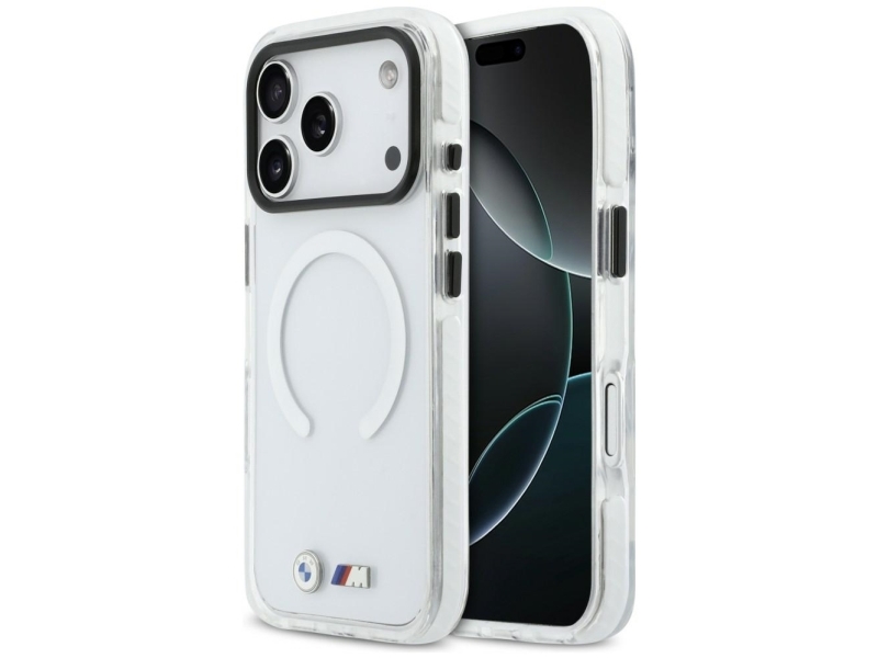 Bmw M Iml Stødsikkert Metal-Logo Magsafe Cover Til Iphone 17 Pro - Klar