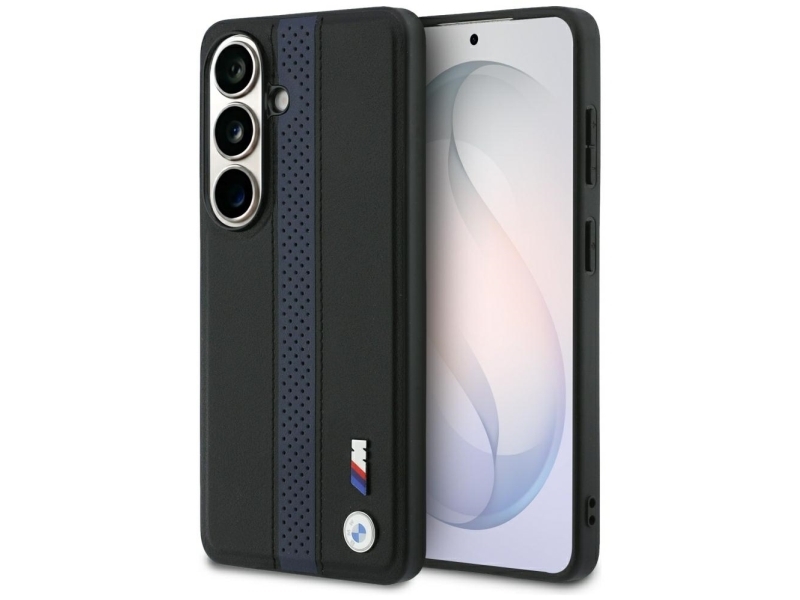 Bmw Perforiertes Streifen-Logo Magsafe Case Für Samsung Galaxy S26 - Blau