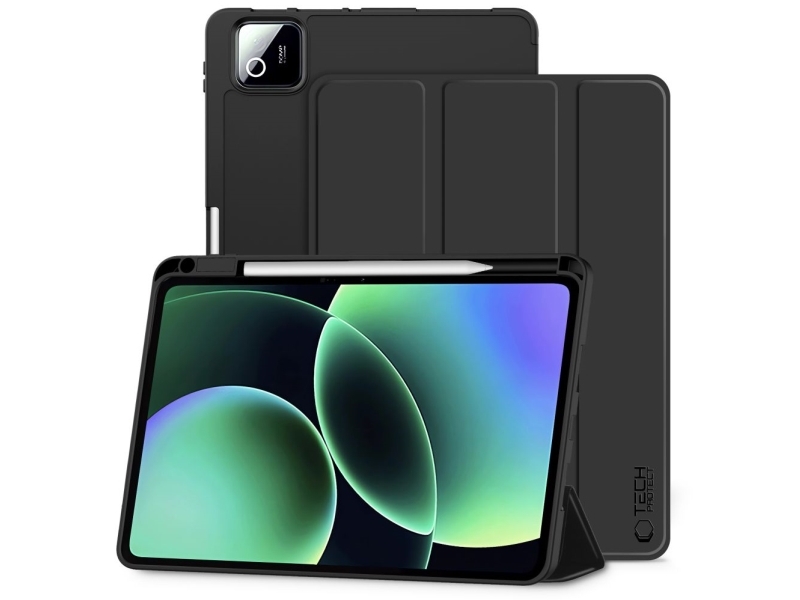 Tech-Protect SmartCase penneetui til Xiaomi Pad 7 / 7 Pro / 8 / 8 Pro 11.2 - Sort