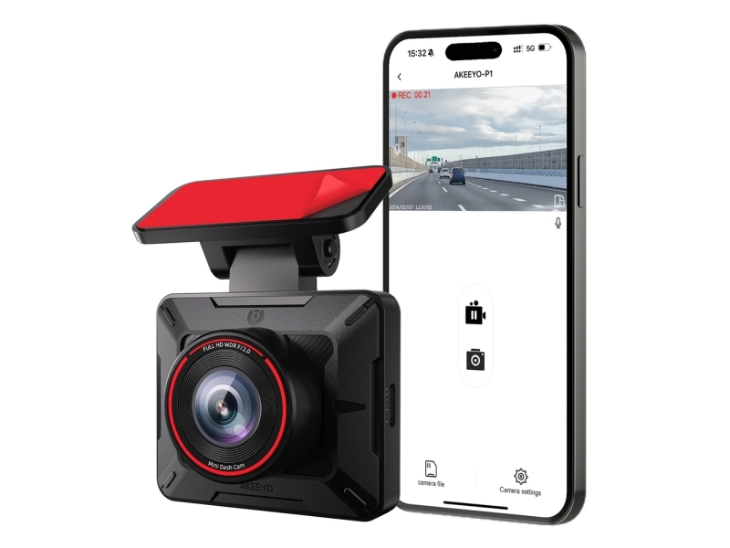 Videorekorder Dod Tech Autokamera Akeeyo P1 Videorekorder Fullhd 30Fps - Schwarz