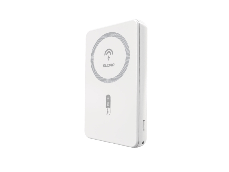 Dudao K14s Magnetisk Powerbank 20W 5000Mah, 1X Usb-A, 1X Usb-C - Hvid
