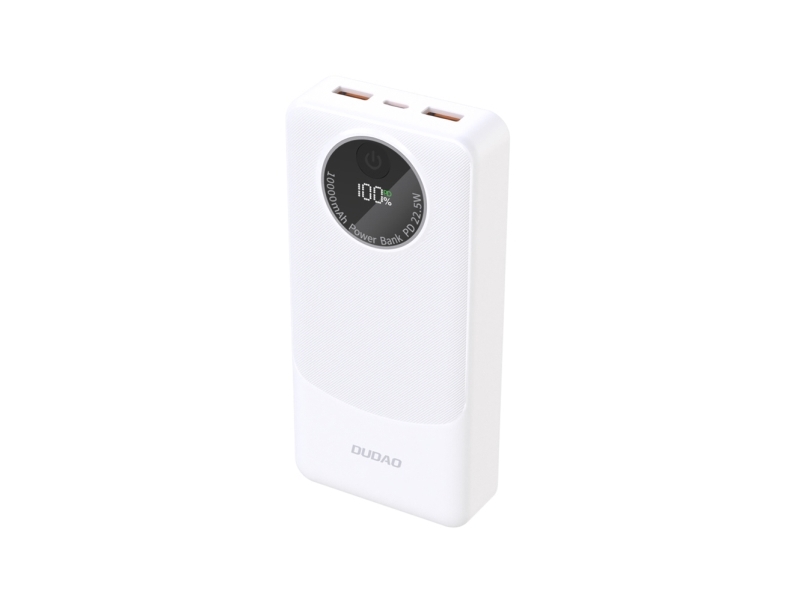 Dudao K12pro Powerbank 22,5W Pd 20000Mah Usb-A, Usb-C - Weiß