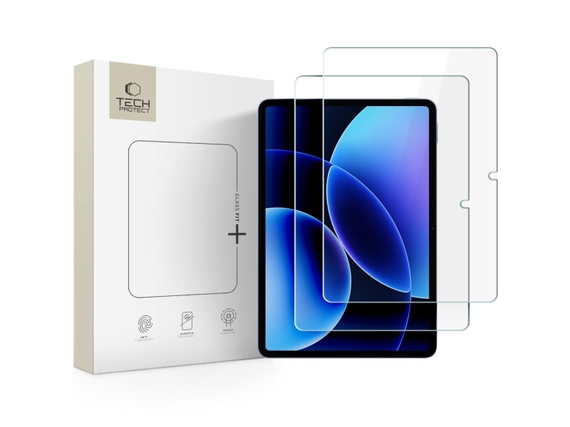 4kom.pl HARDENED GLASS TECH-PROTECT GLASS FIT+ 2-PACK XIAOMI PAD 7 / 7 PRO / 8 / 8 PRO 11.2 CLEAR