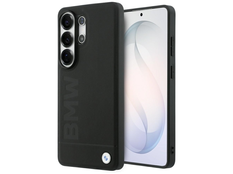 Bmw Læder Hot Stamp Magsafe Cover Til Samsung Galaxy S26 Ultra - Sort
