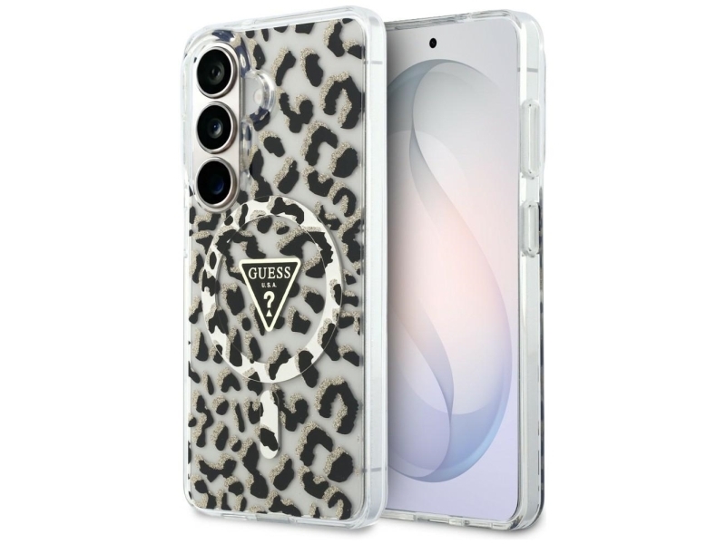 Guess Iml Leopard Print Triangle Magsafe Abdeckung Til Samsung Galaxy S26 - Sortieren