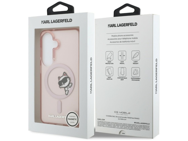 Karl Lagerfeld Iml Peekaboo Choupette Magsafe-Etui Til Samsung Galaxy S26 - Pink
