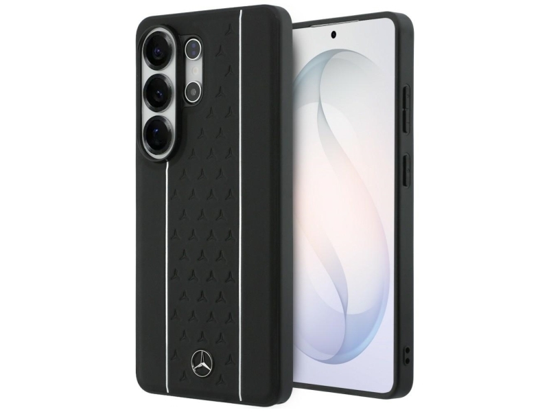 Mercedes Laurel Leaves Vertikale Striber Magsafe Cover Til Samsung Galaxy S26 Ultra - Sort/Hvid