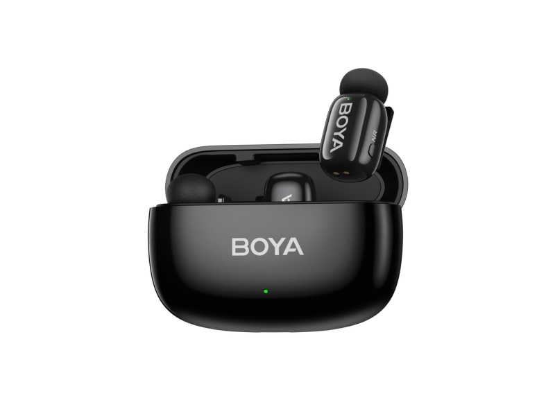 Mikrofony BOYA mini 2-01 belaidės 2.4GHz USB-C - juoda