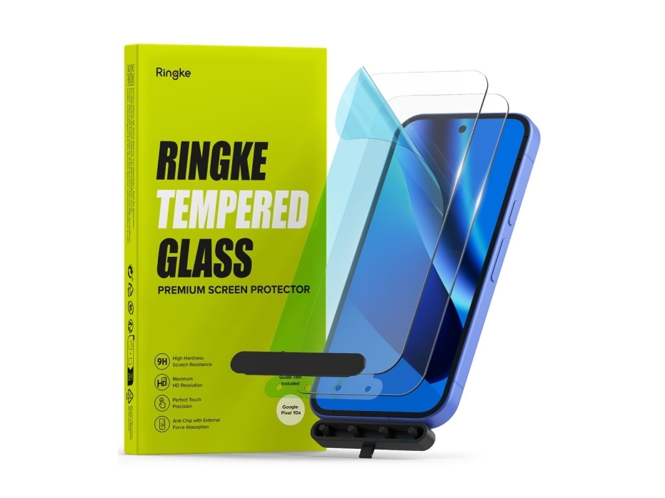Ringke Hærdet Glas Skærmbeskytter 2-Pack Til Google Pixel 10A Klar