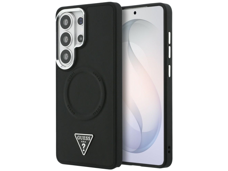 Guess Geprägtes Ring-Dreieck-Logo Magsafe Case Für Samsung Galaxy S26 Ultra - Schwarz