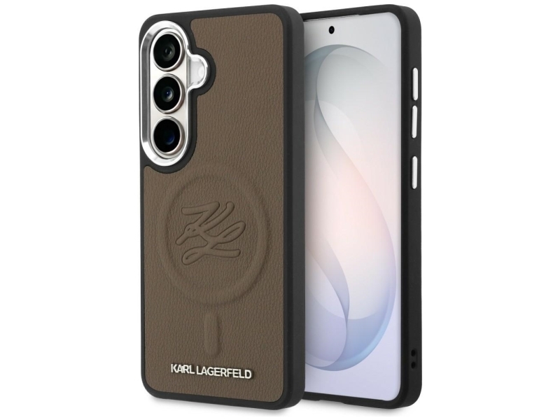 Karl Lagerfeld Geprägte Ring-Initialen Magsafe Case Für Samsung Galaxy S26 - Braun