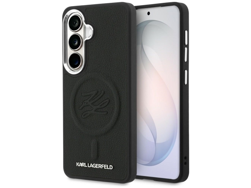 Karl Lagerfeld Præget Initialer Magsafe-Etui Til Samsung Galaxy S26+ - Sort
