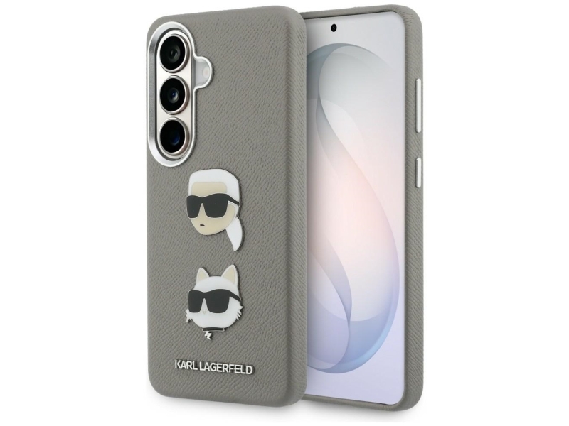 Karl Lagerfeld Saffiano Double Heads Metaletui Til Samsung Galaxy S26 - Sølv