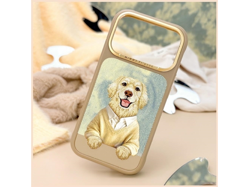 Nimmy Etui Nimmy Gentle Pets Series Dog Magsafe Til Iphone 17 Pro, Brun